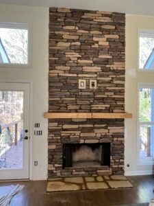 Fireplace Stone Installation in Flowery Branch